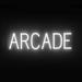 SpellBrite ARCADE LED Sign for Business. 24.8 x 6.3 White ARCADE Sign Has Neon Sign Look With Energy Efficient LED Light Source. Visible from 500+ Feet 8 Animation Settings.
