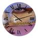 DESIGN ART Designart Venetian Mask Modern wall clock 16 In. Wide x 16 In. High