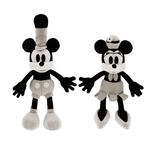 Disney Parks Mickey & Minnie Steamboat Willie Plush Set Disney 100 New with Tag