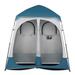 Tcbosik Oversize 2 Persons Outdoor Easy Up Portable Dressing Changing Room Shower Privacy Shelter Tent Blue/White