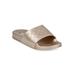 Women's Embossed Pool Slide Sandal by GaaHuu in Gold (Size L(9/10))