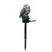 Aousin Solar LED Lawn Lights Owl Outdoor Landscape Statue Night Lamp (Dark Brown)