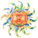 BESTONZON Metal Sun Wall Decor Outdoor Indoor Art Sculpture Home Hanging Decoration