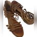 Jessica Simpson Shoes | Jessica Simpson Brown Faux Leather Gladiator Sandals | Color: Brown/Tan | Size: 7.5