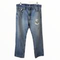 Levi's Jeans | Levi's 505 Distressed Jeans Light Wash 38x32 | Color: Blue | Size: 38