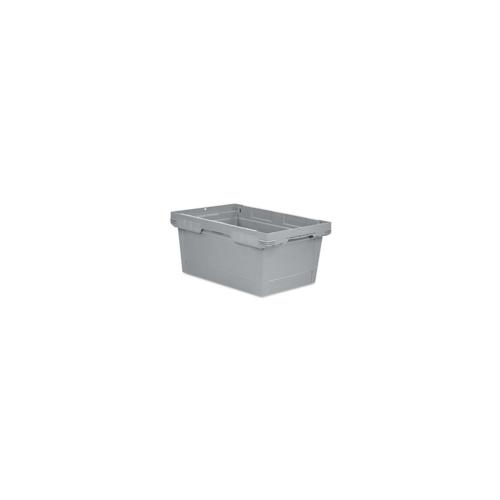 PROREGAL Conical Mehrweg-Stapelbehälter Grau |HxBxT 27,3x40x60cm |47 Liter |Lagerbox Eurobox Transportbox Transportbehälter Stapelbehälter