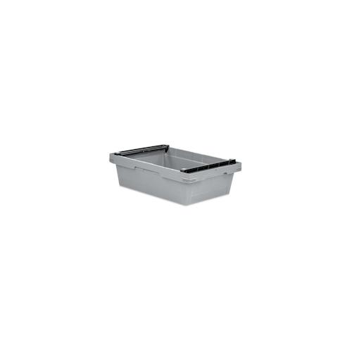 PROREGAL Conical Mehrweg-Stapelbehälter mit Stapelbügel Grau |HxBxT 17,3x40x60cm |29 Liter |Lagerbox Eurobox Transportbox