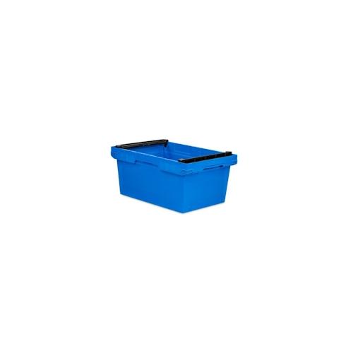 PROREGAL Conical Mehrweg-Stapelbehälter mit Stapelbügel Blau |HxBxT 27,3x40x60cm |47 Liter |Lagerbox Eurobox Transportbox