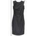 J. Crew Dresses | J Crew Women's Ruched Ponte Sheath Dress Wear To Work Suiting Black 2 K2197 | Color: Black | Size: 2