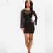 Free People Dresses | Black Free People Lace Bodycon Dress With Bell Sleeves | Color: Black | Size: Xs