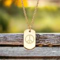 Kate Spade Jewelry | Kate Spade Plated Brass And Cubic Zirconia Peace Pendant Necklace | Color: Gold | Size: See Description