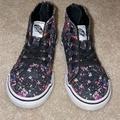 Vans Shoes | Black Floral Vans Size 6 | Color: Black | Size: 6bb