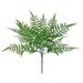 Set of 2 Artificial Leather Fern Leaf Stem Plant Greenery Foliage Bush 20in - 20 L x 22 W x 22 DP