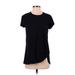 Mod-O-Doc Short Sleeve T-Shirt: Black Print Tops - Women's Size Small