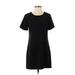 Kimchi Blue Casual Dress - Shift Crew Neck Short sleeves: Black Print Dresses - Women's Size Small