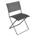 Fermob Plein Air Folding Patio Dining Side Chair Sling, Steel in Gray | 33 H x 19 W x 24 D in | Wayfair 830147ST