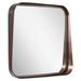 Signature Hardware Palora Square Bathroom Vanity Mirror Metal in Brown | 20.75 H x 20.75 W x 3.25 D in | Wayfair 442695