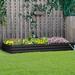 Freeport Park® Herald Square 8 ft x 3 ft Metal Raised Garden Bed Metal in Gray | 11.75 H x 95 W x 35.75 D in | Wayfair