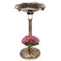 World Menagerie Olgrah Solar Lighted Birdbath Resin | 29.5 H x 17 W x 17 D in | Wayfair 74DA0C87C0C8475881335DE4BF166BB6