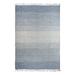 Blue/Gray 120 x 84 x 0.4 in Area Rug - Highland Dunes Lencautan Ombre Machine Woven Cotton Indoor/Outdoor Area Rug in Cotton | Wayfair