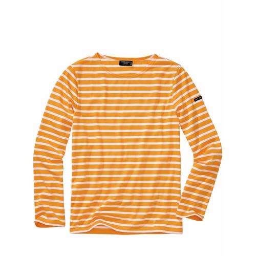 St. James Herren Shirts Slim Fit Orange gestreift