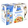 Brit Care Cat Fillets in Gelatina e Salsa Pacco misto 24 x 85 g Umido gatti - 12 x 85 g 4 ricette in Gelatina + 12 x 85 g 4 ricette in Salsa