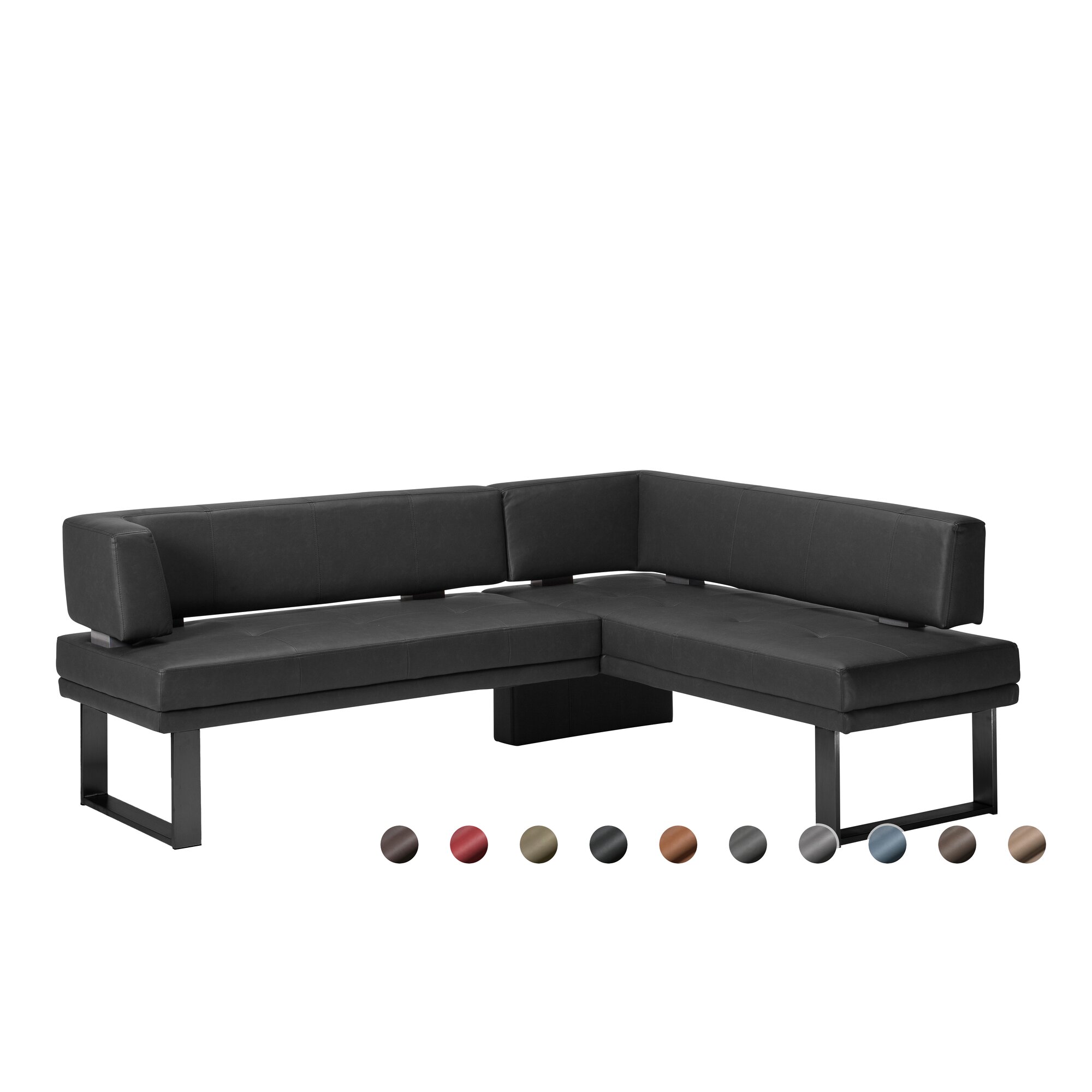 Schösswender »Manhattan« Eckbank 480/6 192x233 cm / Gavin 22 cognac