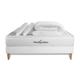 Pack matelas sommier kit 140x200 oreiller couette