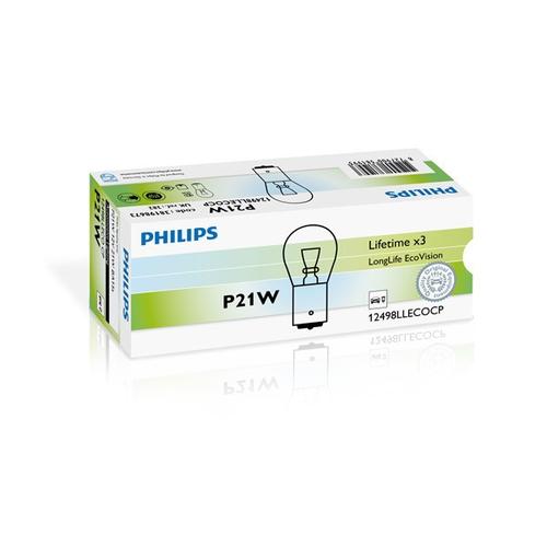 PHILIPS LongLife EcoVision Glühlampe, Brems-/Schlusslicht,Glühlampe, Rückfahrleuchte,Glühlampe, Kennzeichenleuchte,Glühlampe, Park-/Positionsleuchte,G