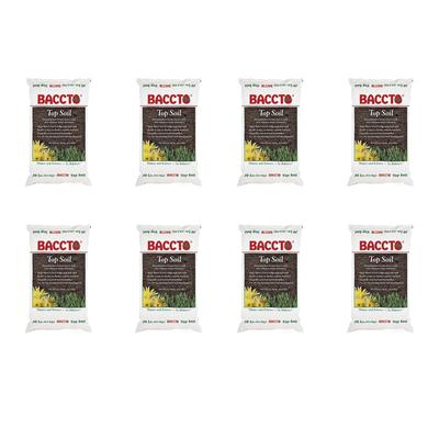 Michigan Peat Baccto Topsoil with Reed Sedge, Peat and Sand, 50lbs (8 Pack) - 50