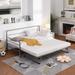 Industrial Style Metal Piping Design Twin Size Daybed with Adjustable Trundle, Pop Up Trundle,Assembly Required