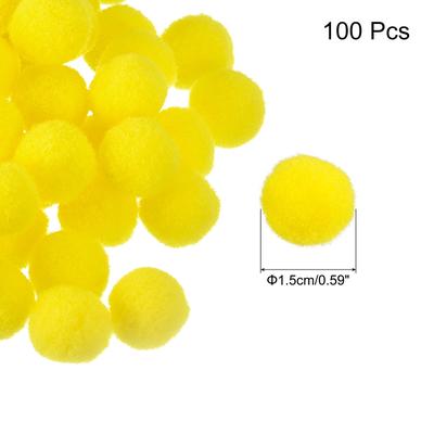 Pom Felt Balls Fabric 1.5cm 15mm for Crafts Project DIY, 100 Pcs