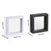 Floating Frame Display Holders Stand 3D Jewelry Display Case with Base - White, Black