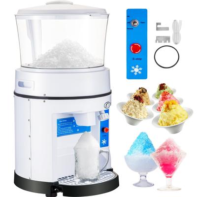 VEVOR 110V Commercial Ice Shaver Crusher 1100LBS/H with 17.6 LBS Hopper 350W Tabletop Electric Snow Cone Maker