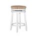 Maya Backless Swivel Counter Stool with Seagrass Seat