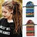 TureClos Spiral Lock Hair Tie Bendable Colorful Thick Embedded Long Ponytail Holders Curling Rod Ties Cloth Dreadlock Accessory Women Men Red