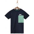 Namuk - Kid's Pluto Merino Pocket T-Shirt - Merinoshirt Gr 104/110 blau