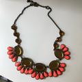 J. Crew Jewelry | J Crew Coral Statement Necklace | Color: Orange/Pink | Size: Os