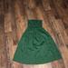 Free People Dresses | Free People Green Strapless Sun Dress Size 2 | Color: Green | Size: 2