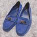 Coach Shoes | Coach Navy Blue Suede Fredrica Flat Loafers Size 8 | Color: Blue | Size: 8