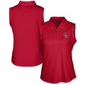 Women's Cutter & Buck Cardinal Colorado Rockies Americana Logo DryTec Forge Stretch Sleeveless Polo