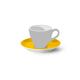 Dibbern Untertasse für Espressotasse aus Porzellan hergestellt, Farbe: Sonnengelb, Durchmesser: 12 cm, 20 141 000 12
