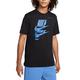 Nike Men's M NSW ESS Sport 1 Tee KURZÄRMELIGES T-Shirt, Black/DK Marina Blue, S