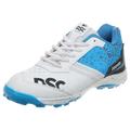 DSC Zooter Cricket Shoes | White/Blue | for Men and Boys | Lightweight | 11 UK, 12 US, 45 EU