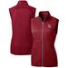 Women's Cutter & Buck Cardinal St. Louis Cardinals Americana Logo Mainsail Sweater-Knit Full-Zip Vest
