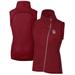 Women's Cutter & Buck Cardinal St. Louis Cardinals Americana Logo Mainsail Sweater-Knit Full-Zip Asymmetrical Vest