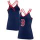 Women's Fanatics Branded Navy Boston Red Sox Barrel It Up Cross Back V-Neck Tank Top