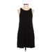 H&M Casual Dress - Shift: Black Solid Dresses - Women's Size Small