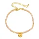 ZMZY – Bracelet en pierre naturelle pour femme Quartz rose perles de cristal bijoux bohème