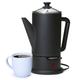 Presto 12 Cup Cordless Coffee Maker - Percolator Stainless Steel in Black | 12.5 H x 9.5 W x 6 D in | Wayfair 02815